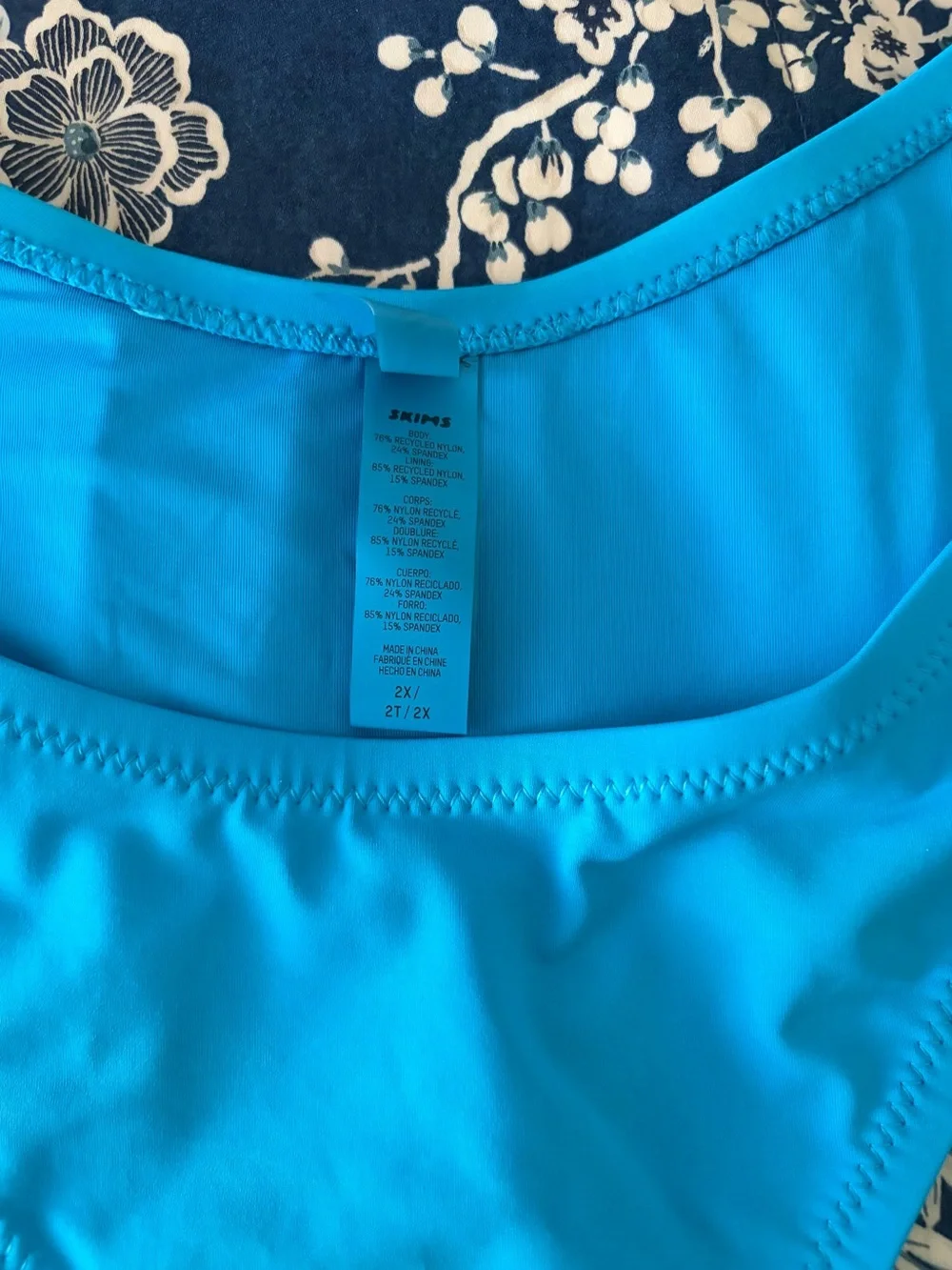 SKIMS Blue Bikini Bottom